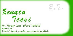 renato tecsi business card